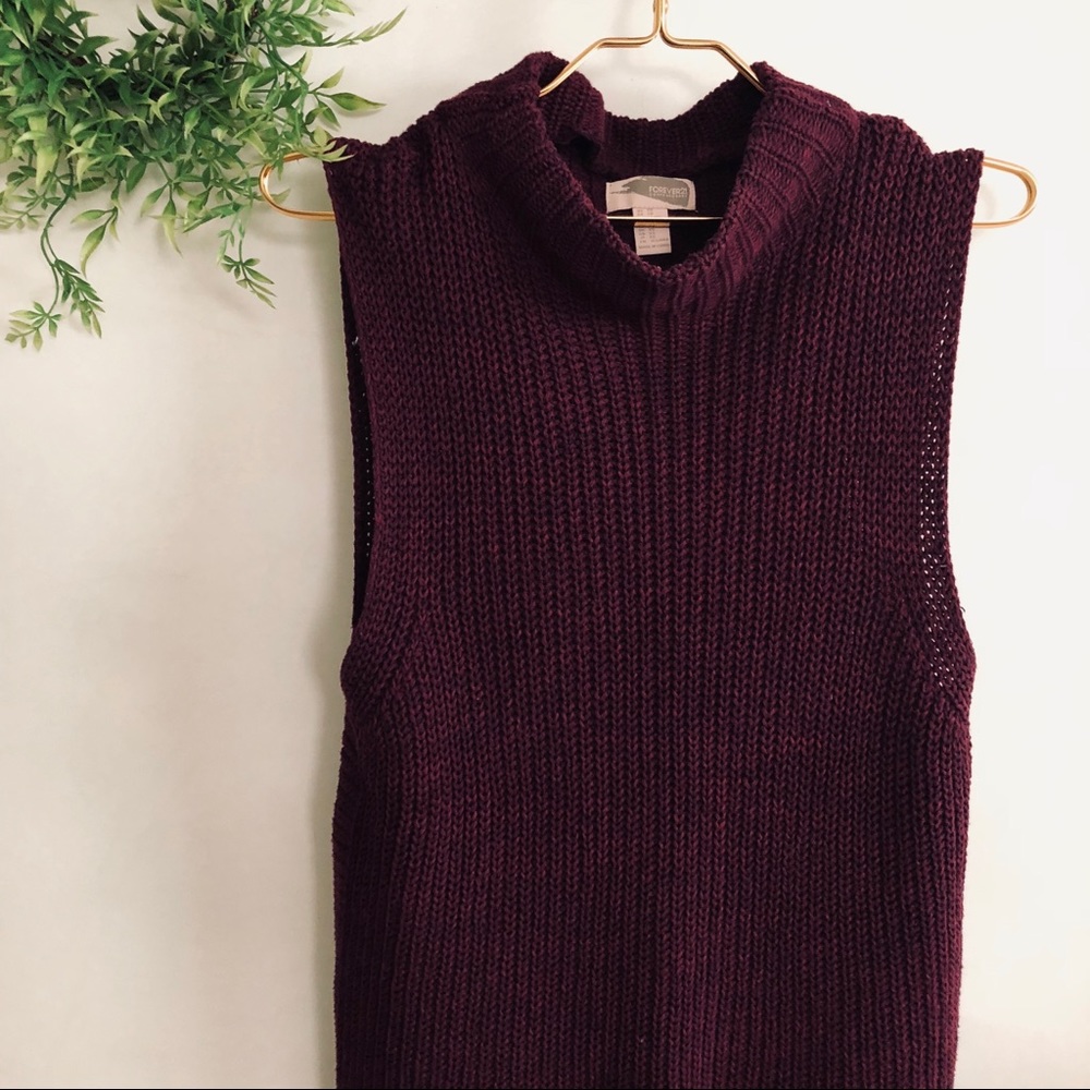 Forever 21 | Sleeveless Turtleneck Sweater Tank D